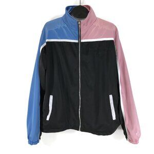 Steady Hands Speedways Track Jacket Men's Size XL Colorblock Embroidered Casual